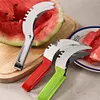 Stainless Steel Watermelon Slicer Cutter with Non-Slip Handle Fruit Corer Cutter