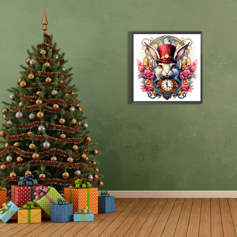 Full Round Diamond Painting 40*40cm - Time And Space Rabbit