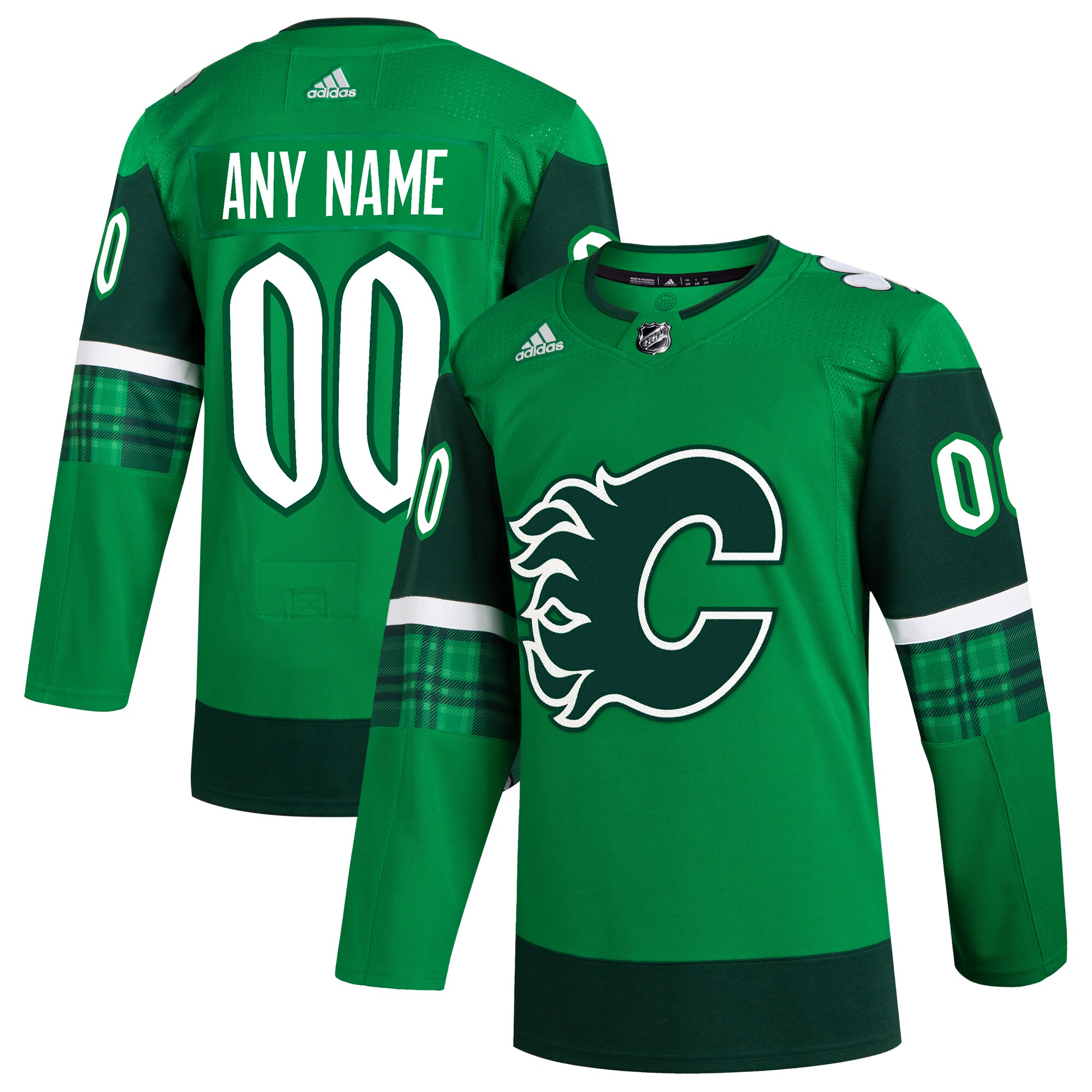Calgary Flames  St. Patrick’s Day  Custom Jersey – Kelly Green mysite