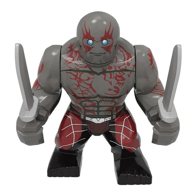 Drax the Destroyer Custom Marvel Superhero Large Minifigure Minifigure Bricks monstertoys