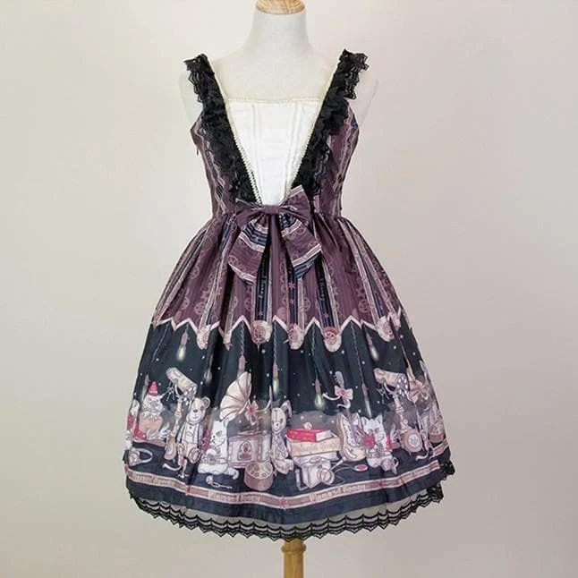 Retro Lolita Lace Bear Dress SP14273