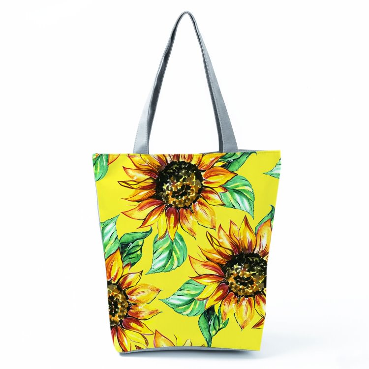 Zipped Tote Bag - Sunflower