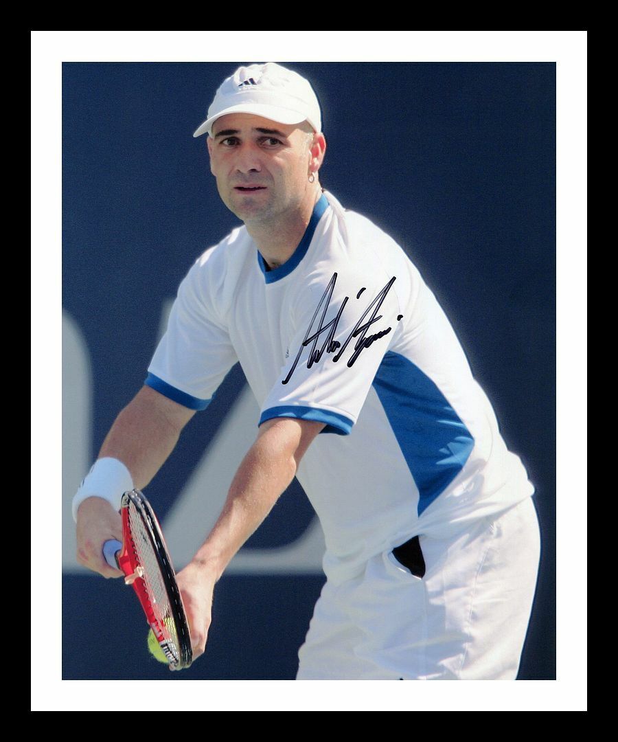 Andre Agassi Autographed Signed & Framed Photo Poster painting