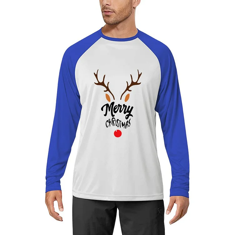 Men's Long Sleeve T-Shirt Merry Christmas Jumper  customized, personalized, gift