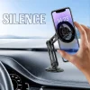 Support de t&eacute;l&eacute;phone de voiture &agrave; ventouse pliable magn&eacute;tique rotatif &agrave; 360 &deg; universel