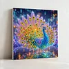 (Pre-Framed)Peacock-Special Shape Diamond Painting Kit(25x25cm)