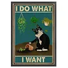 (Multi-Style) Black Cat-11CT Stamped Cross Stitch 40*60cm/15.75*23.62in (Big Size)