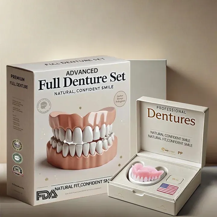 NESLEMY&trade;-🦷Advanced Customized Full Denture Set🦷 (⏰Limited time discount last 30 minutes⏰)