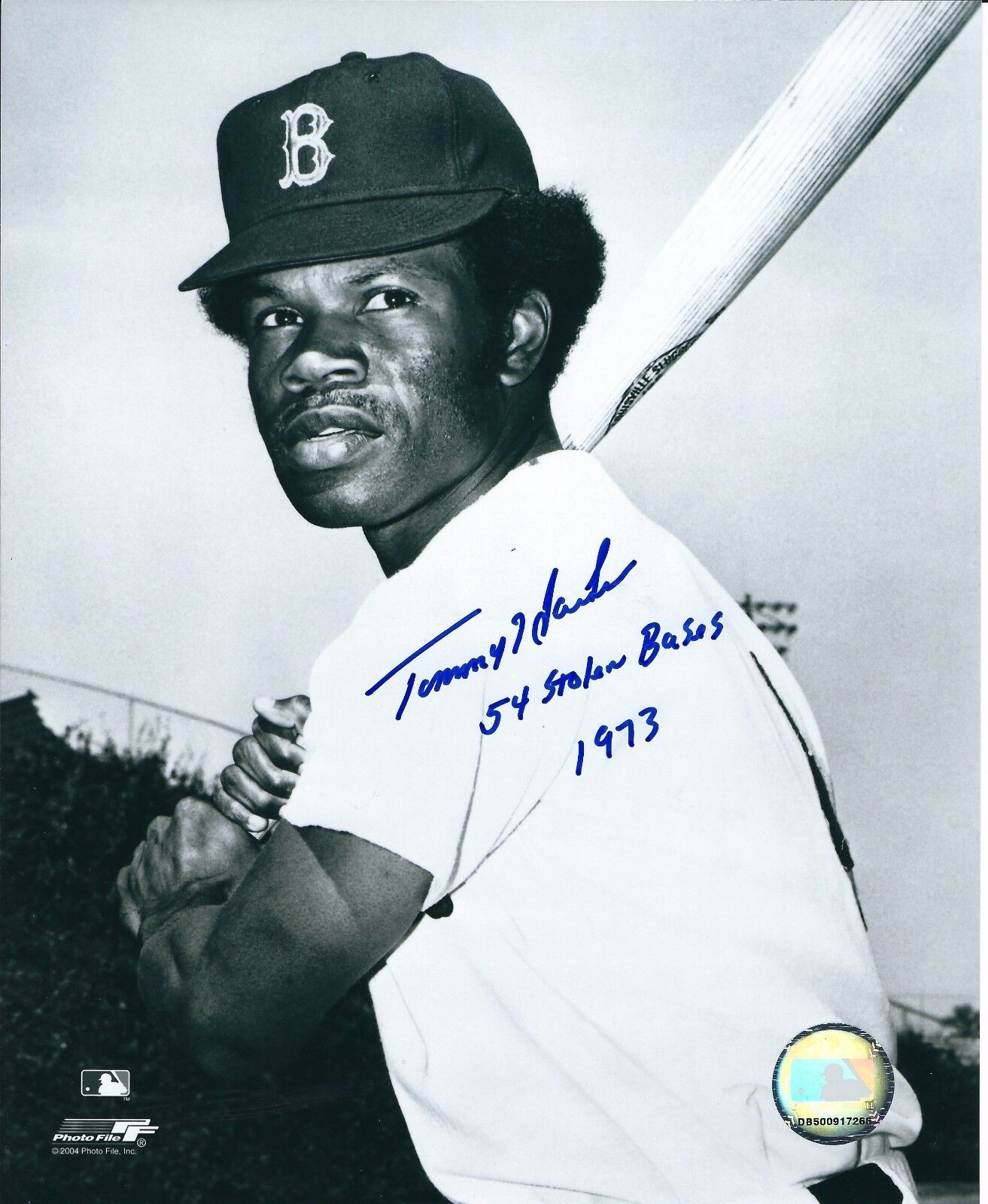 Autographed TOMMY HARPER Boston Red Sox 8x10 Photo Poster painting - COA