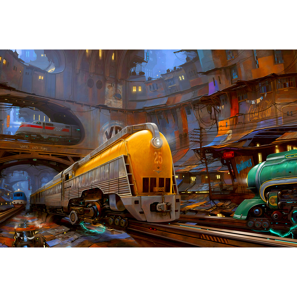 

Train City - 1000 Pieces Jigsaw Puzzle, 501 Original