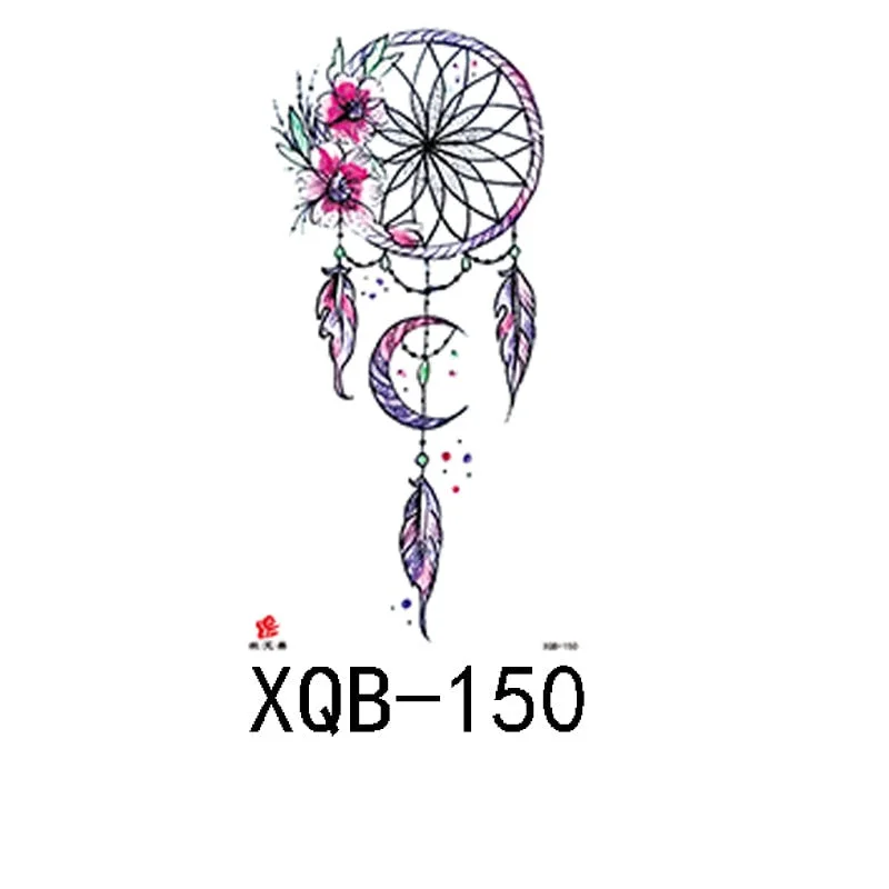 Small Full Arm Waterproof Tattoo Sticker Half Arm Arm Fierce Wolf Head Animal Arm Lasting European and American Tattoo Sticker