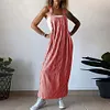 Gioiacombo&trade; Gonna con bretelle casual classica a righe da donna