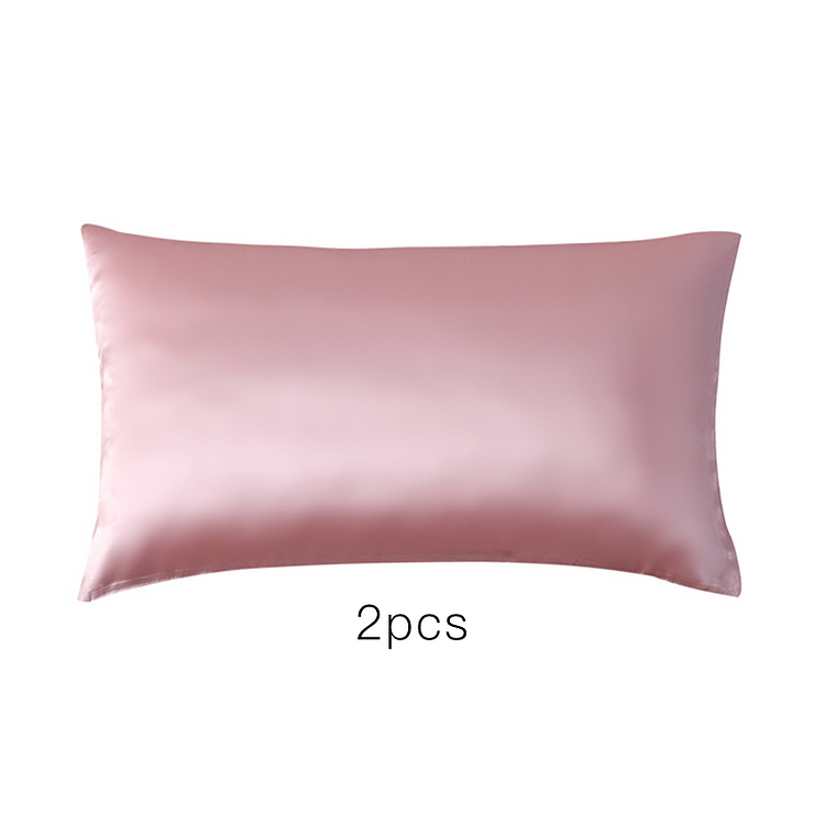 Pink Single Side Mulberry Silk Pillowcase 2pcs-Chouchouhome