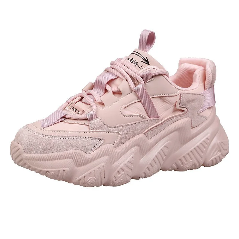 New Design Women Shoes 2021 Fashion Women's Chunky Shoes Trendy Purple Platform Sneakers Fitness Ladies Trainers Casual Shoes