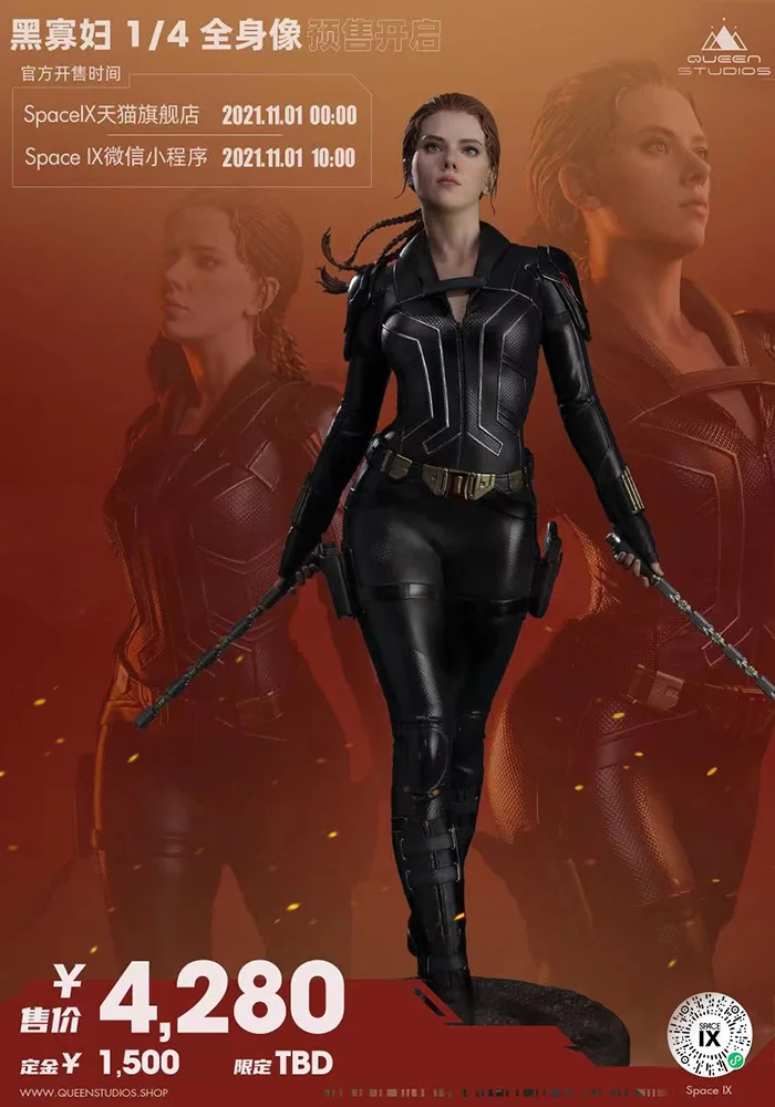 【IN Stock】1/4 Scale Licensed Black Widow - MARVEL Resin Statue - Queen Studios 