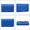 Abendtasche Damen Clutch PU Leder Envelope Tasche Handtasche mit Kette Kleine Umh&auml;ngetasche Achseltasche Portemonnaie Tasche Unterarmtasche f&uuml;r Hochzeit Tanzparty Bankett