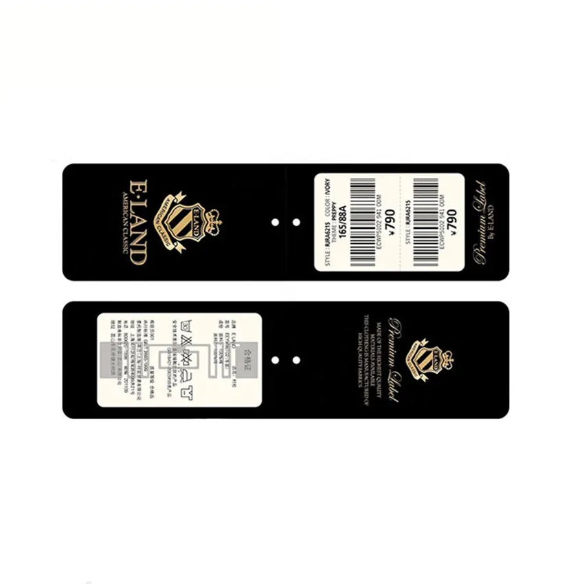 Wholesale Custom Sealing Quality Garment Label Custom Logo Apparel Tag Stickers