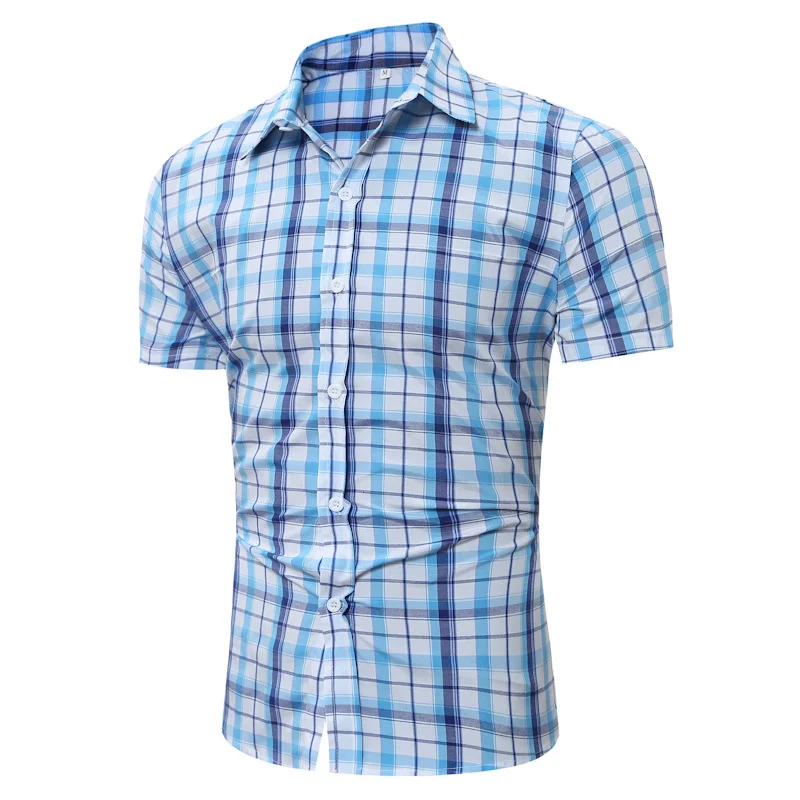 Men's Classic Plaid Short Sleeve Shirt