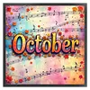 October-18CT Stamped Cross Stitch 25*25cm/9.84*9.84in tapestrymarket