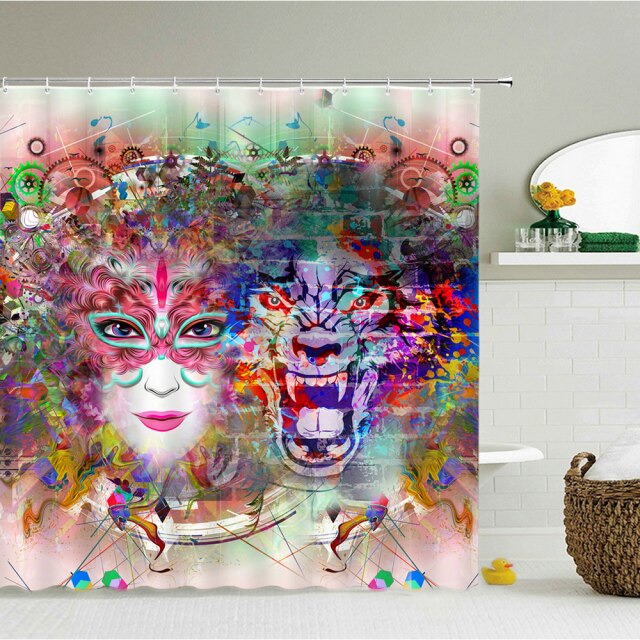

Shower Curtain – Bohemian Woman-180*180cm, 501 Original