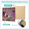 Mandala color&eacute; en forme de cheval licorne sp&eacute;ciale en forme de 5D bricolage, diamants partiels dots, kits d&rsquo;art en pierres pr&eacute;cieuses avec cadre, pein