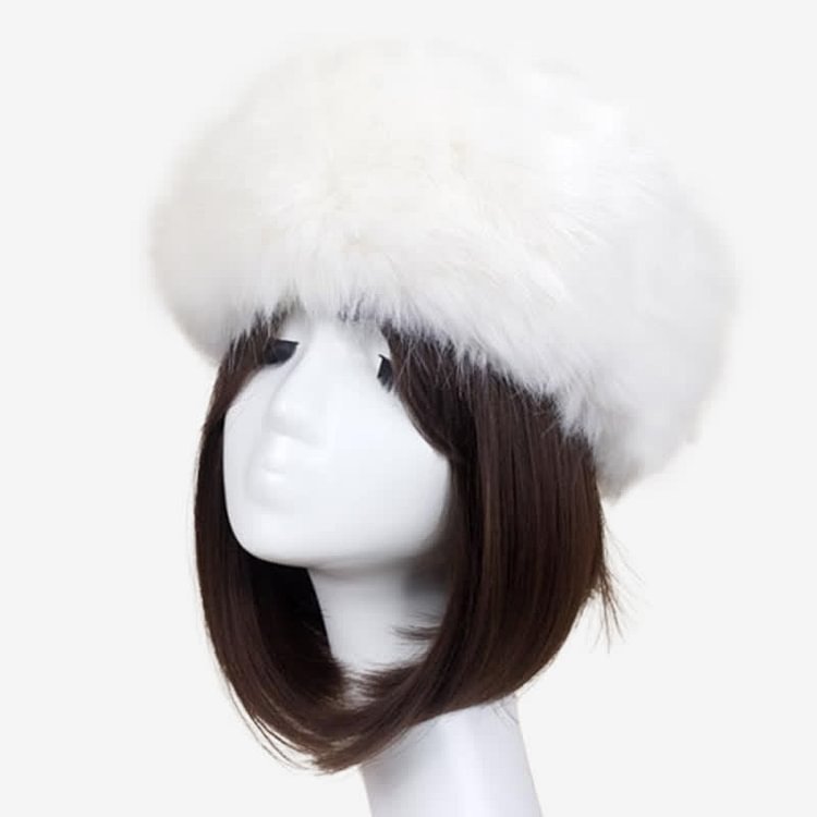 Pure Color Plush Hollow Hat