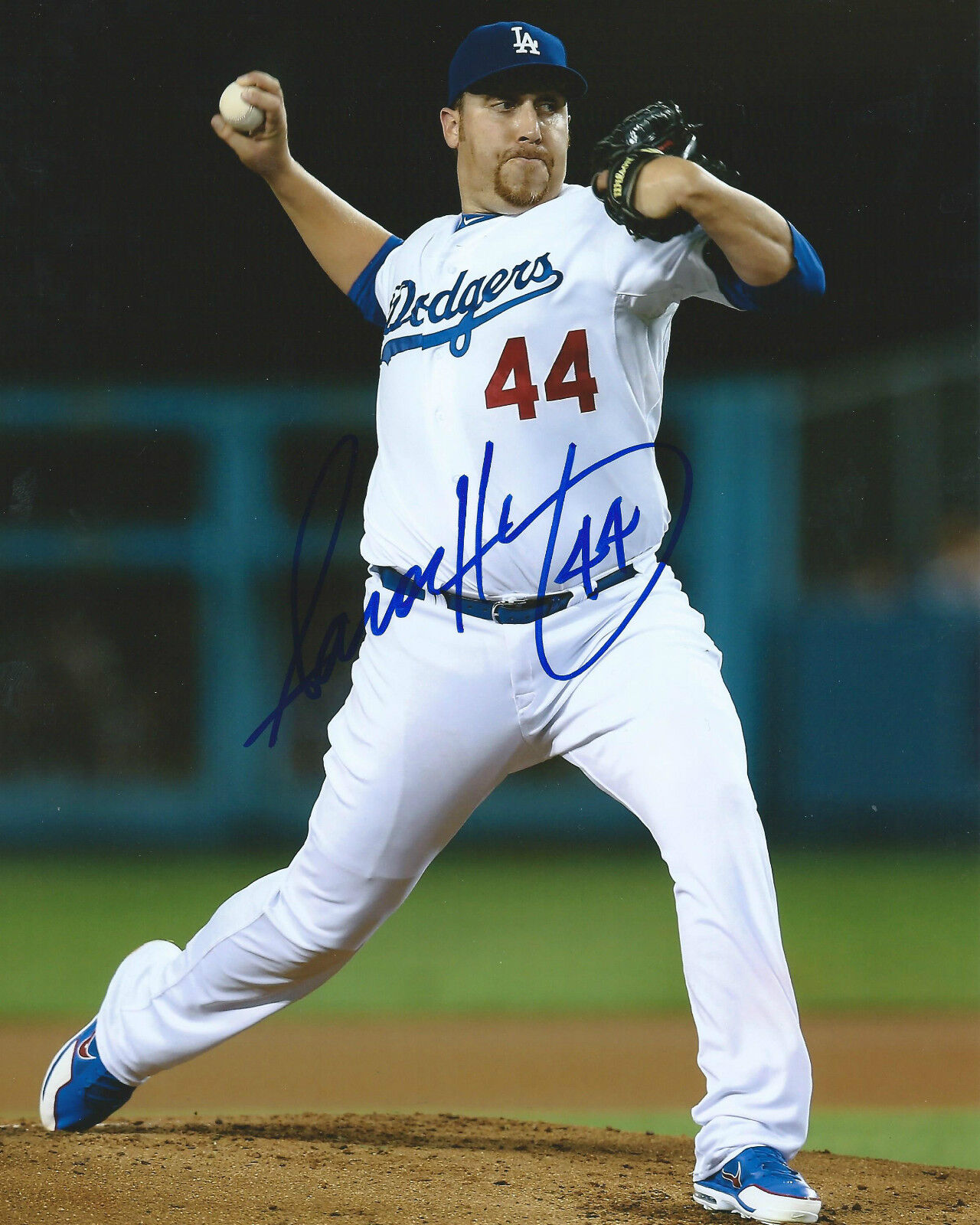 **GFA Los Angeles Dodgers *AARON HARANG* Signed 8x10 Photo Poster painting COA**