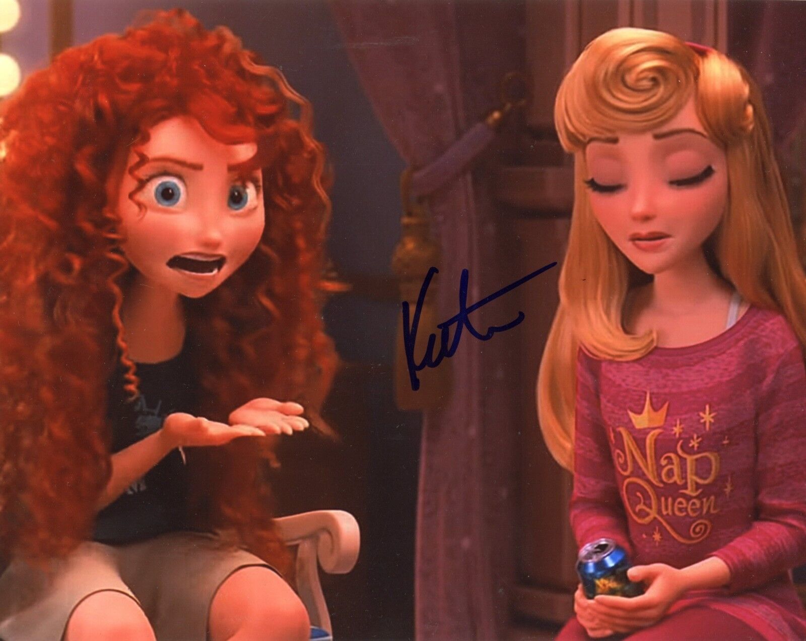 KATE HIGGINS Hand-Signed Sleeping Beauty -Ralph Breaks the Internet