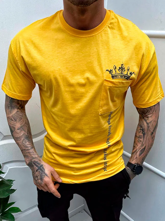 Casual Cotton Print T-Shirt