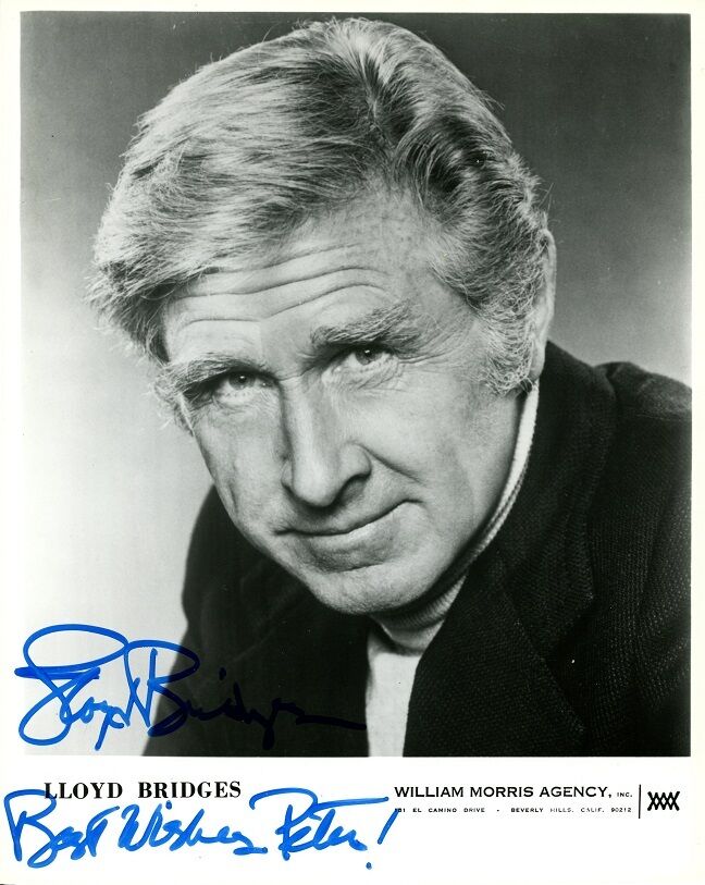 LLOYD BRIDGES Signed Photo Poster painting