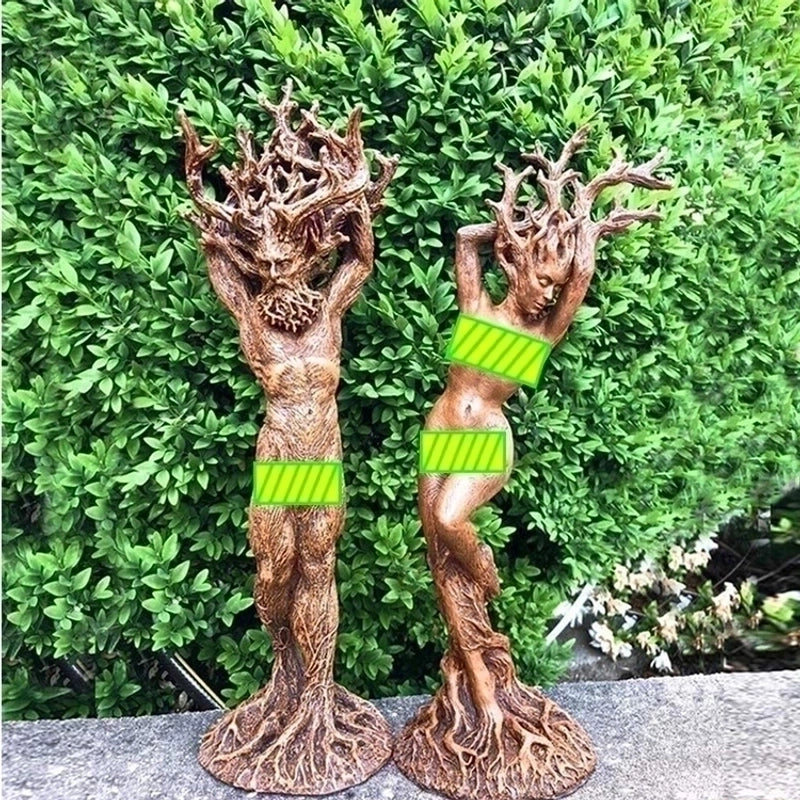 Retro Artistic Statue Resin Ornaments Artificial Decorations