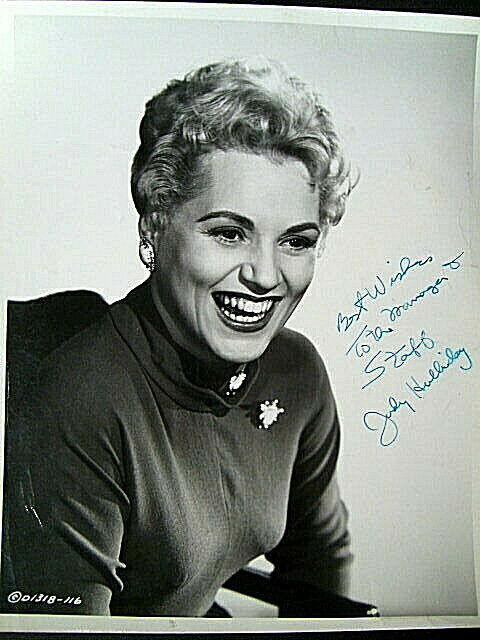 JUDY HOLLIDAY (BORN YESTERDAY) ORIGINAL AUTOGRAPH Photo Poster painting (CLASSIC)