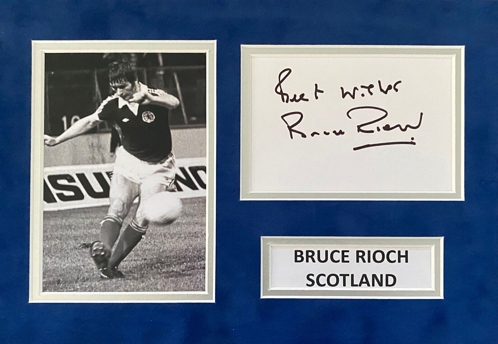 BRUCE RIOCH HAND SIGNED A4 Photo Poster painting MOUNT DISPLAY FOOTBALL AUTOGRAPH SCOTLAND 1