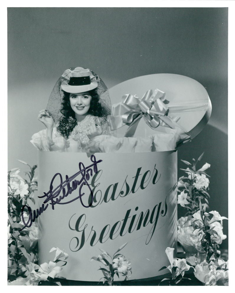 Ann Rutherford (Vintage) signed Photo Poster painting COA