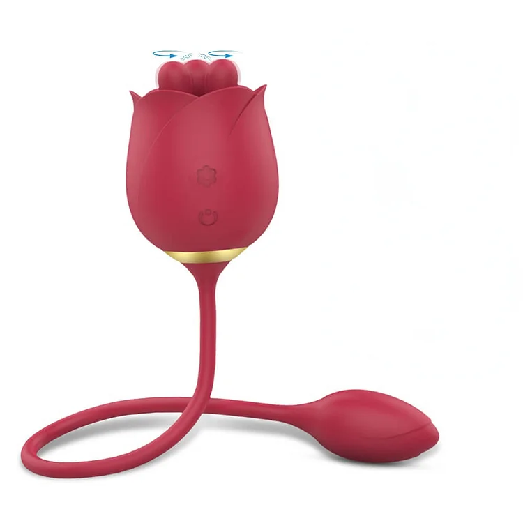 9 Frequency Rotating Breast Teasing Clit Rose Vibrator