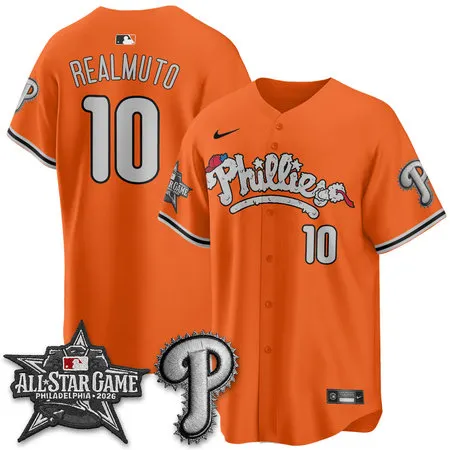 Youth Philadelphia Phillies #10 REALMUTO Orange 2026 MLB All-Star Jersey