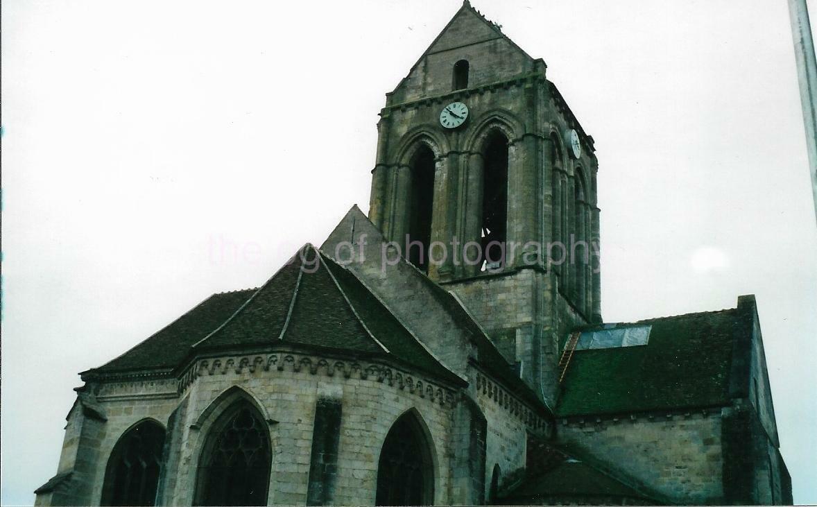 Abstract Of The Church at Auvers Painted By Van Gogh FOUND Photo Poster painting Color 011 14 H