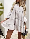 Loose Long Sleeves Mini Dress