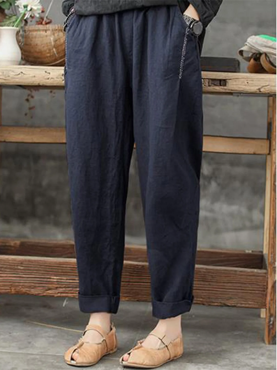 Casual Loose Pants with Pockets