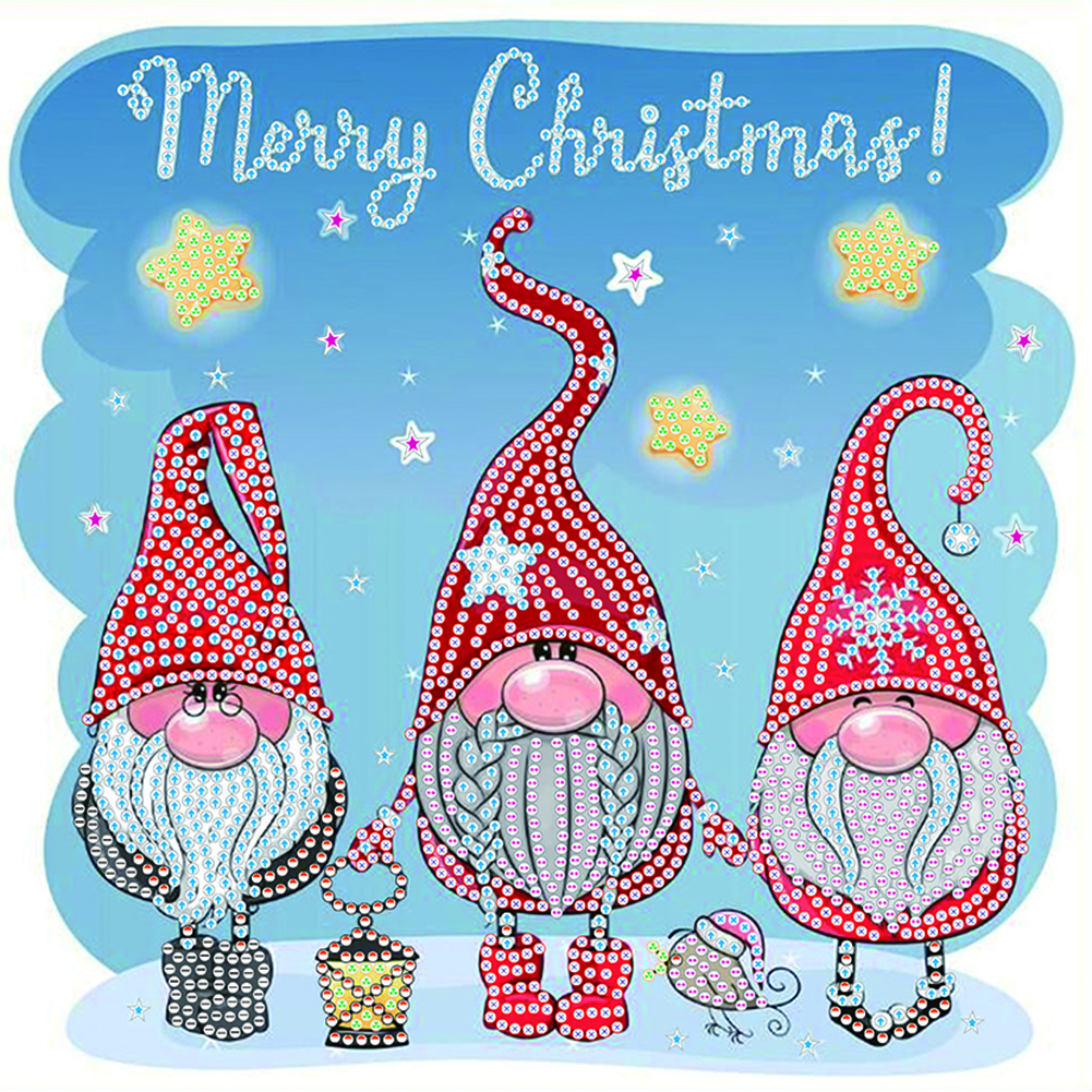 

Christmas Gnome - Special Shaped Diamond Painting - 30*30CM, 501 Original