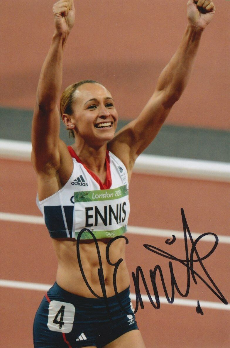 Jessica Ennis-Hill Hand Signed 6x4 Photo Poster painting Olympics Autograph 2