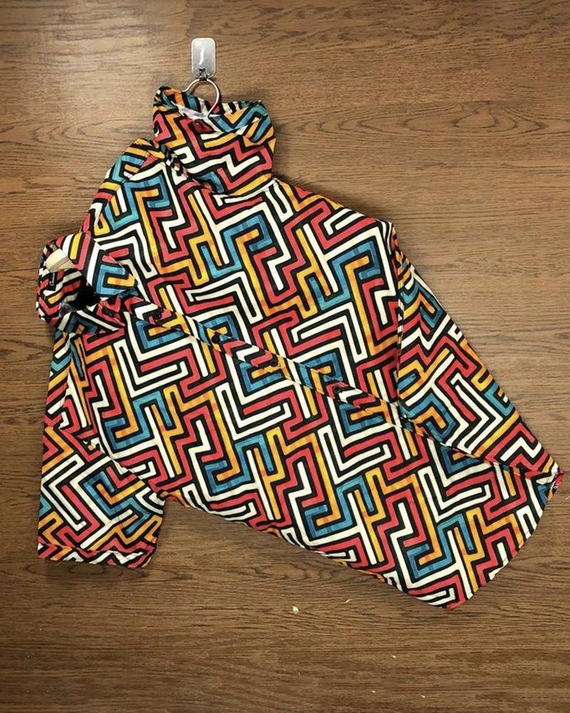 Men Abstract Pattern Four-colour Casual Shirts