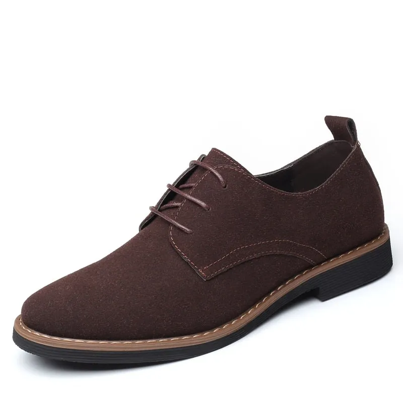 Men Oxfords Suede Leather Dress Shoes Men Casual Shoes Sneakers Luxury Brand Moccasins Loafers Men Classic Flats Plus Size 38-48