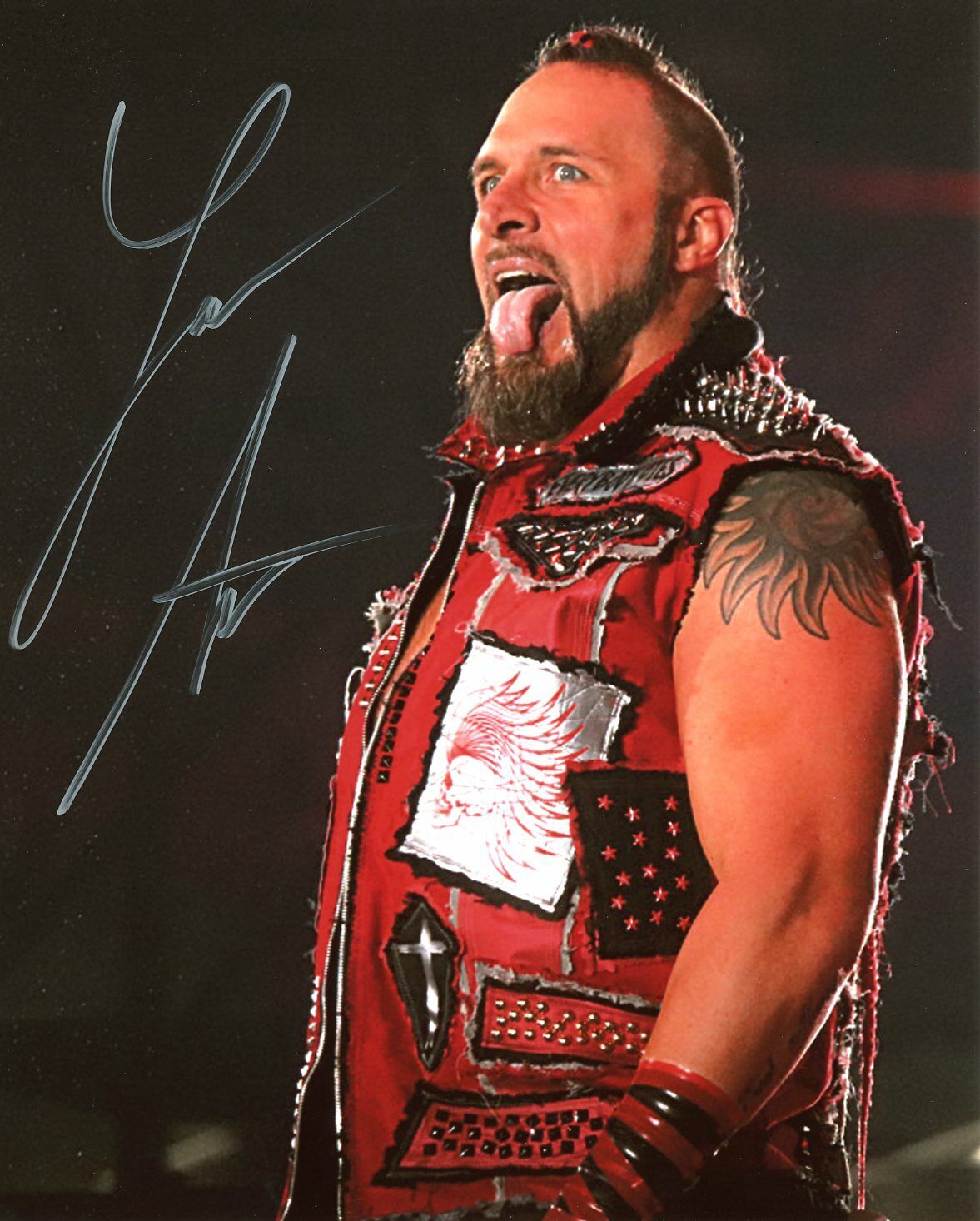 Lance Archer autographed 8x10 #24 TNA  Ship Vance Hoyt WWE AEW Murderhawk