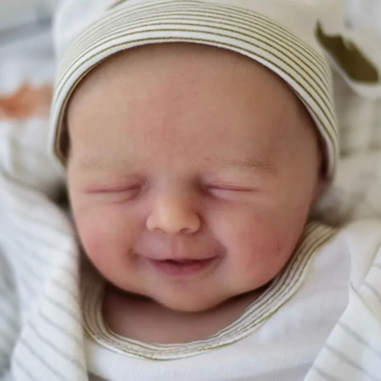  17'' Lifelike Sleeping Cloth Body Newborn Baby Girl Doll Named Lasslan - Reborndollsshop®-Reborndollsshop®