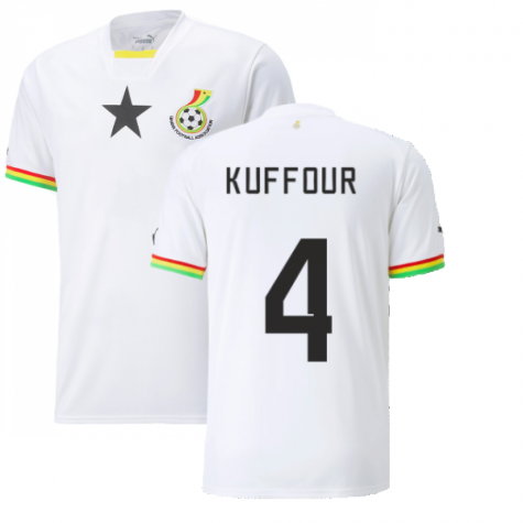 Ghana John Kufuor 4 Home Trikot WM 2022