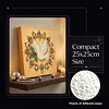 (25x25cm)DIY Pearl Painting Xmas Framed Handmade Pearl Material Art Kit Living Room Decor