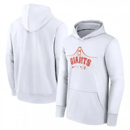 Men's San Francisco Giants White 2022 City Connect Therma Performance Pullover Hoodie