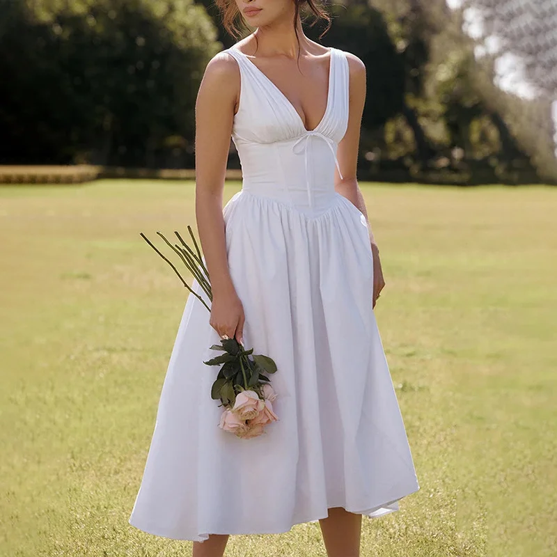 Uveng Uveng New Women's Temperament Elegant Fashion Back Print Sling Sexy Winter Dress