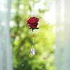 Roter Rosen-Sonnenfänger - 5D DIY Craft Anhänger
